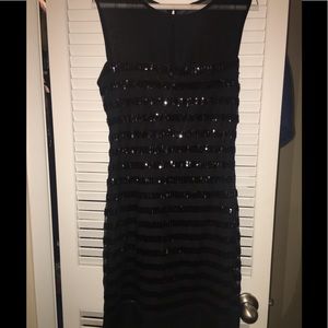 Black sequin dress